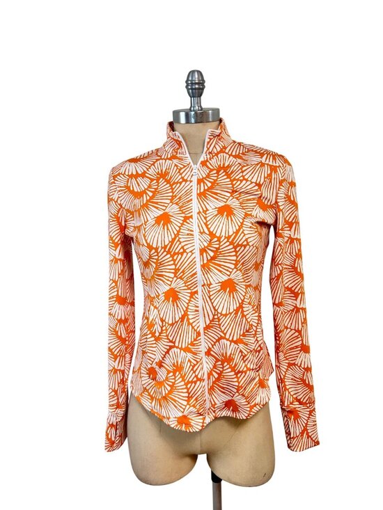 Tommy Bahama Jackets & Blazers - Tommy Bahama Golf Tennis Full Zip Jacket Pullover Orange Small
